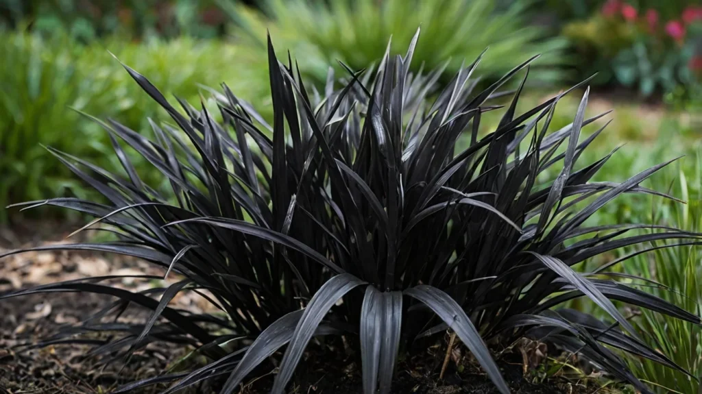 Black Mondo Grass (Ophiopogon planiscapus ‘Nigrescens’)