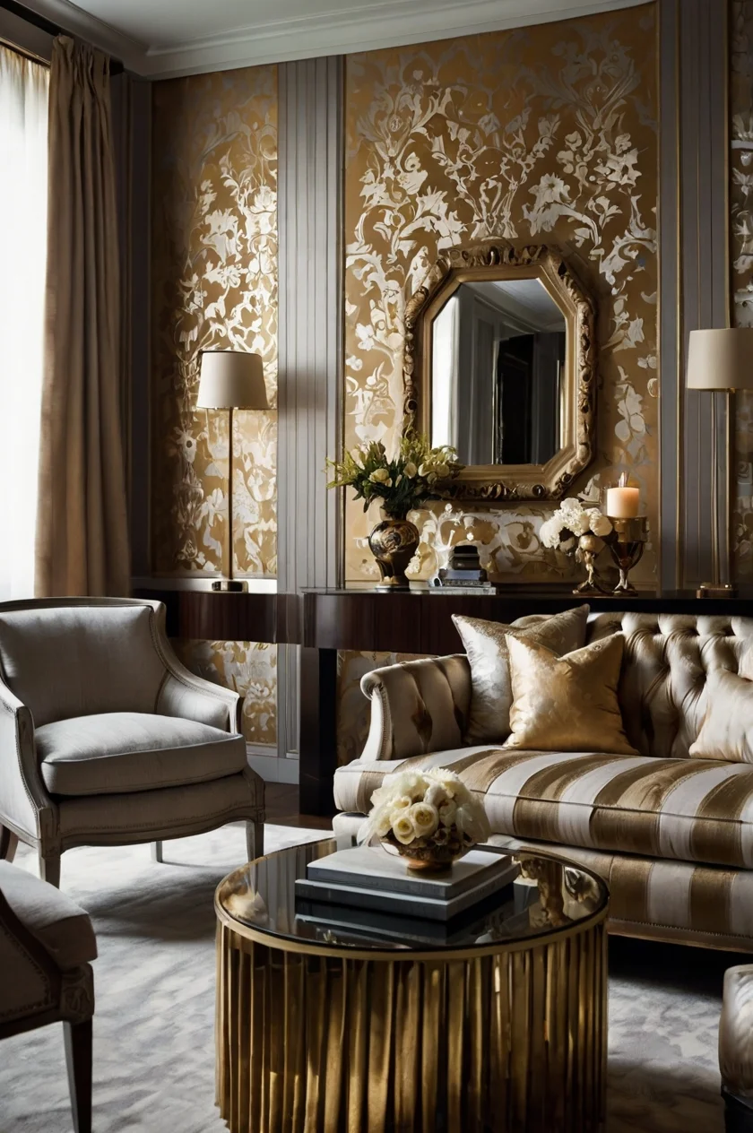 Classy Wallpaper Designs for Living Room