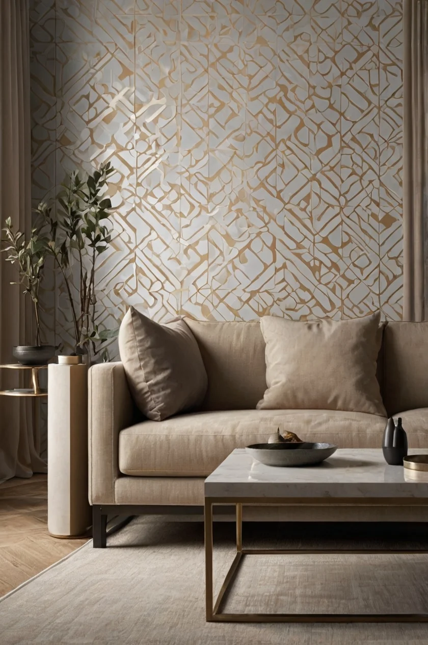 Minimalist Wallpaper for the Living Room