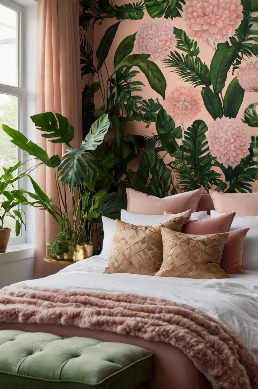 Modern Botanical Chic for the Bedroom